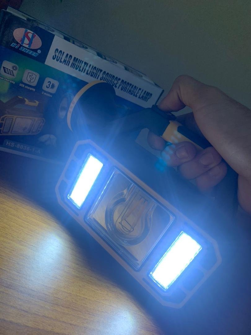 Lampe Solaire Portable Multifonctionnelle HS-8036-7 - الصورة 2
