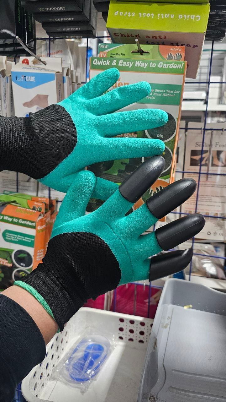 Gants de jardinage avec griffes - الصورة 3