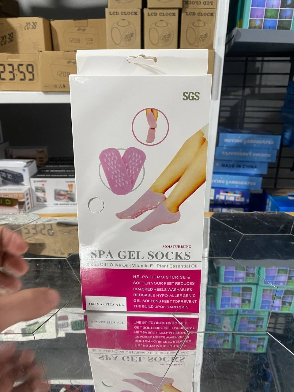 Chaussettes en Gel de Silicone réutilisables, masque pour les pieds, hydratant, blanchissant, exfoliant - جوارب من جل السيليكون لترطيب و تبييض و تقشيير القدم - الصورة 3