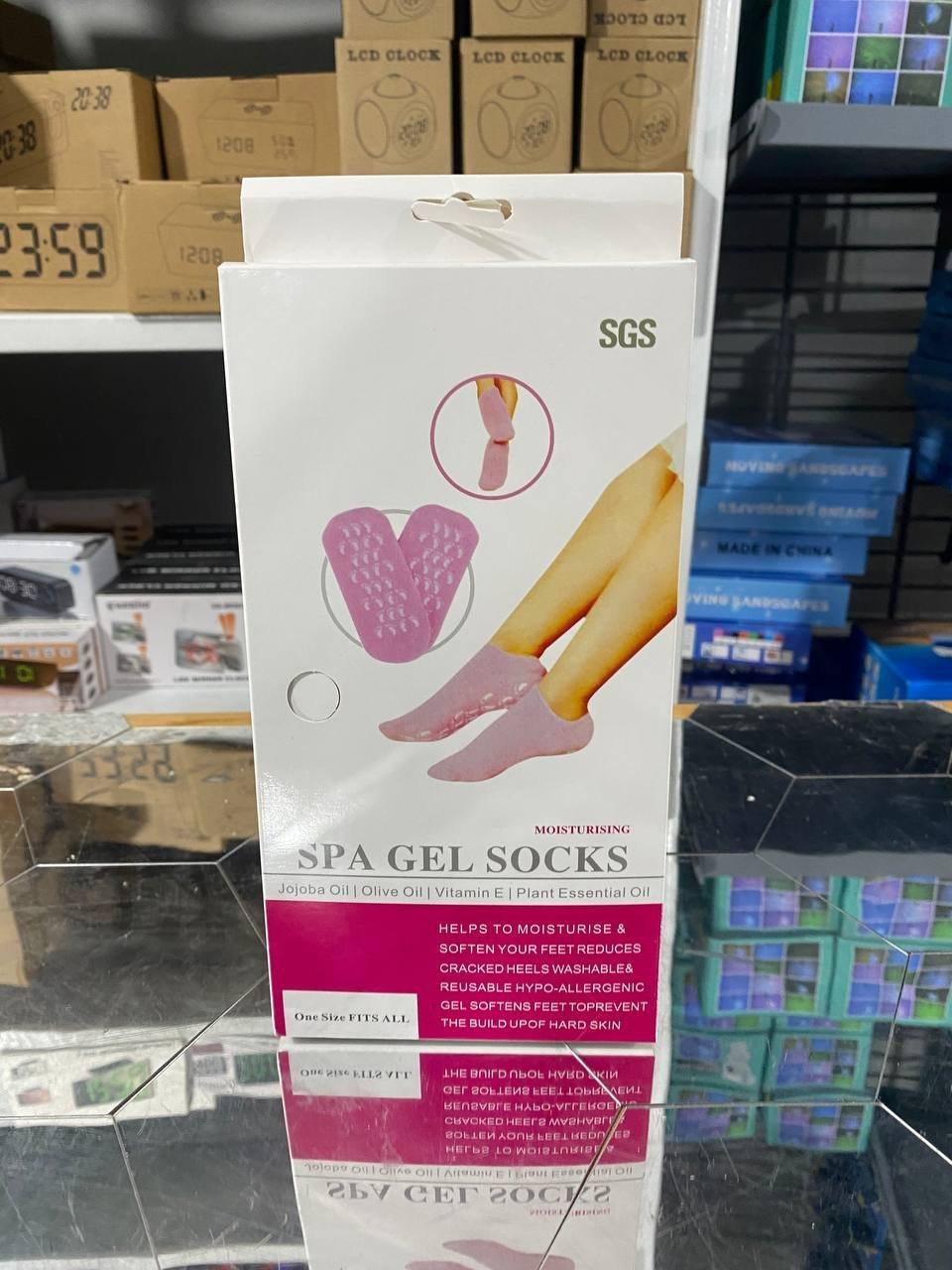 Chaussettes en Gel de Silicone réutilisables, masque pour les pieds, hydratant, blanchissant, exfoliant - جوارب من جل السيليكون لترطيب و تبييض و تقشيير القدم - الصورة 2