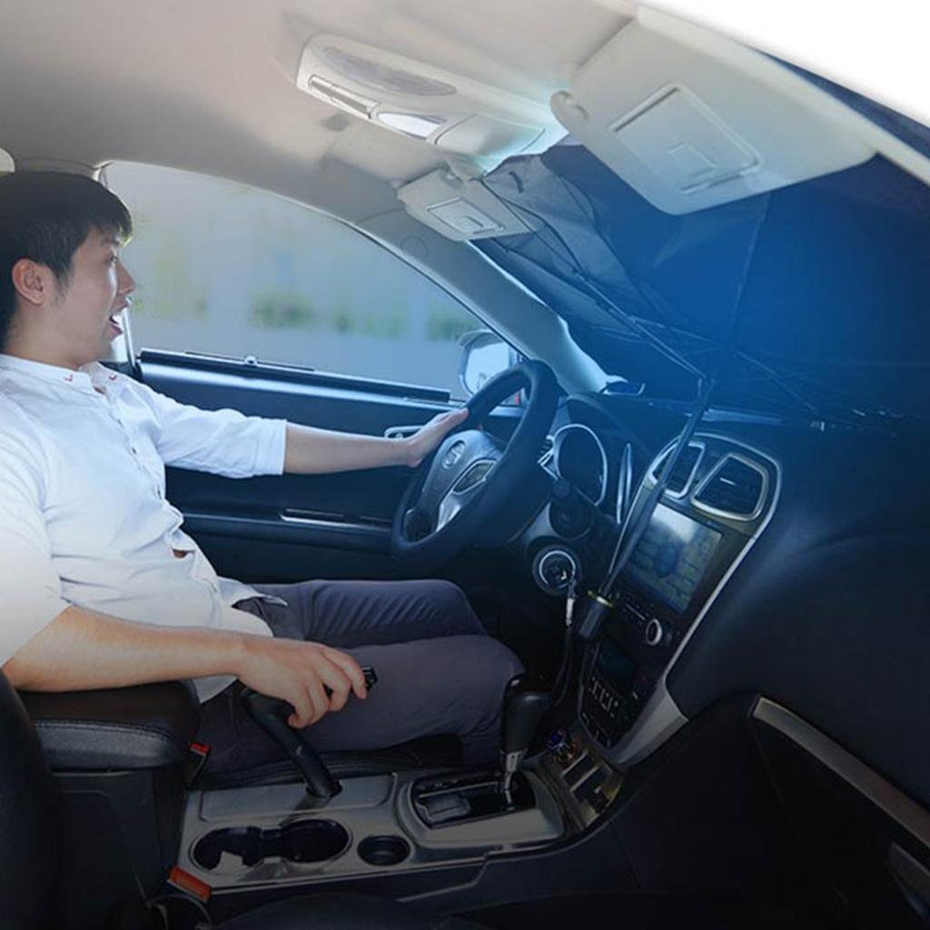 Pare-soleil pliable pour voiture protection solaire bloc UV - الصورة 2
