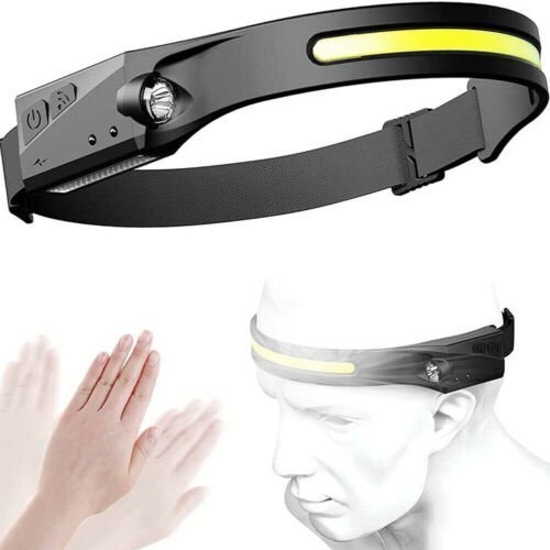 Lampe frontale 6000LM COB à Induction Rechargeable 5 Modes - الصورة 2