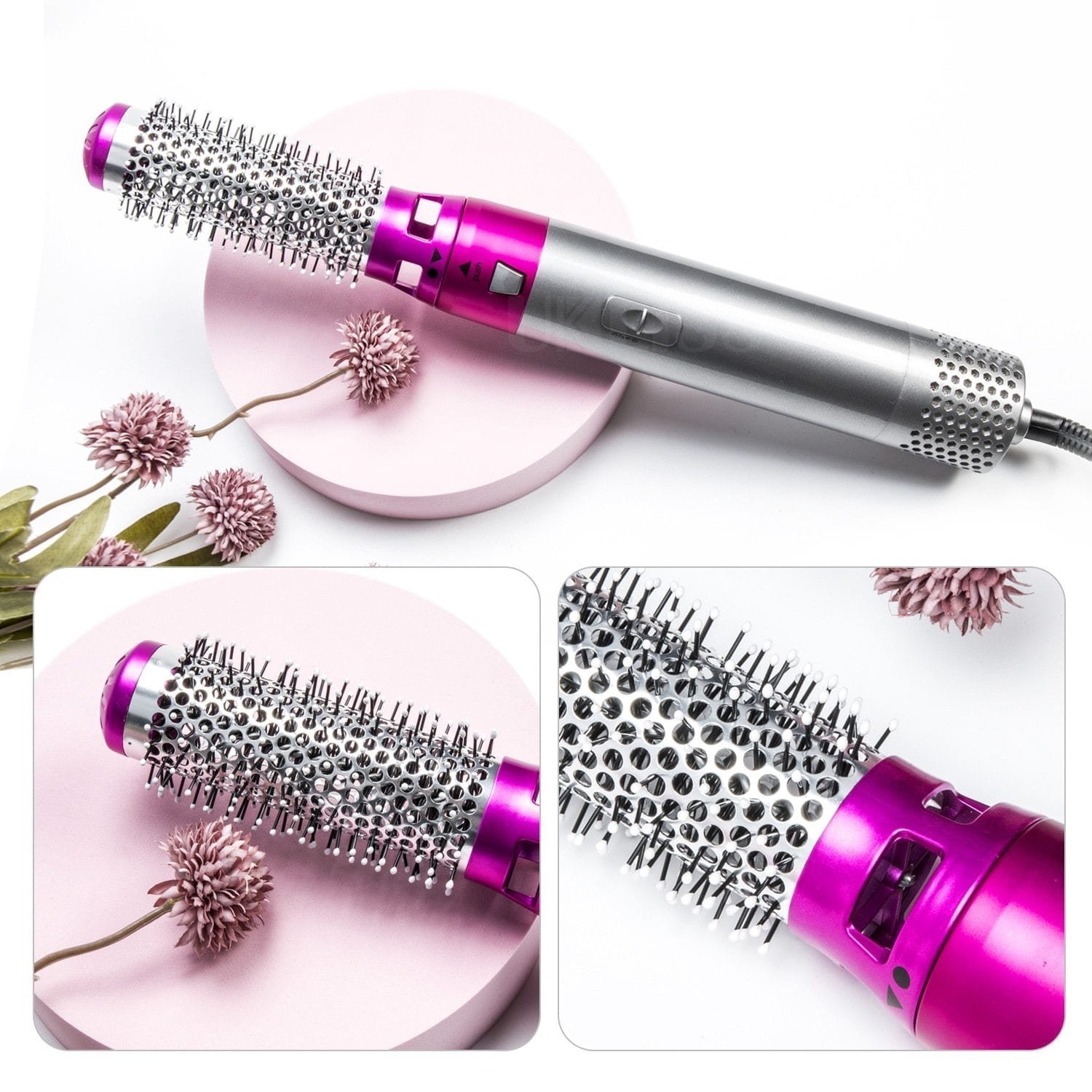 Sèche-cheveux peigne à air chaud 5in1 curling premium protection - الصورة 7