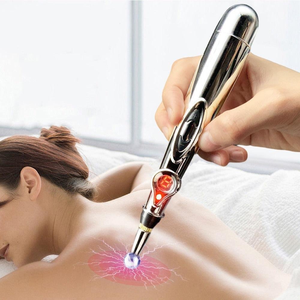 Stylo de massage électrique pour points d'acupuncture - الصورة 4