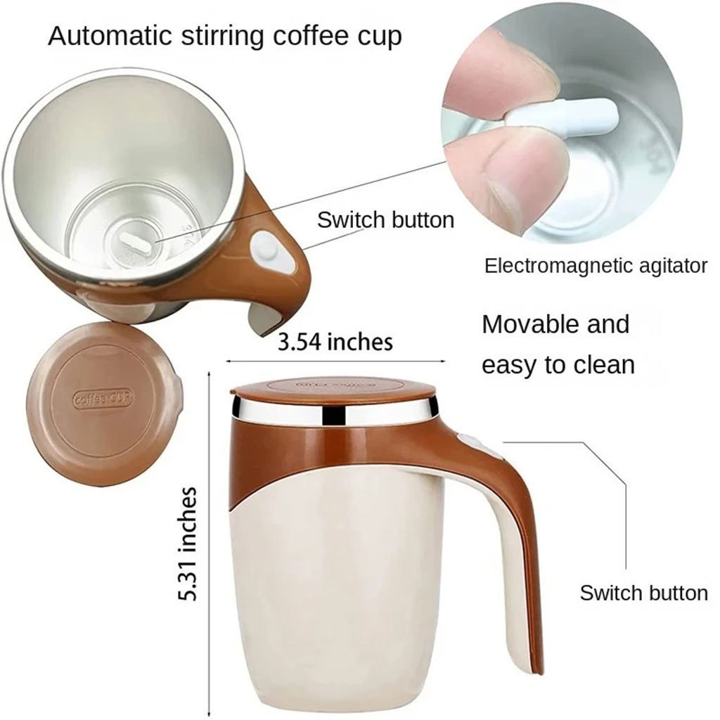 Tasse de mousseur de lait automatique multifonctionnelle à chargement USB - الصورة 4