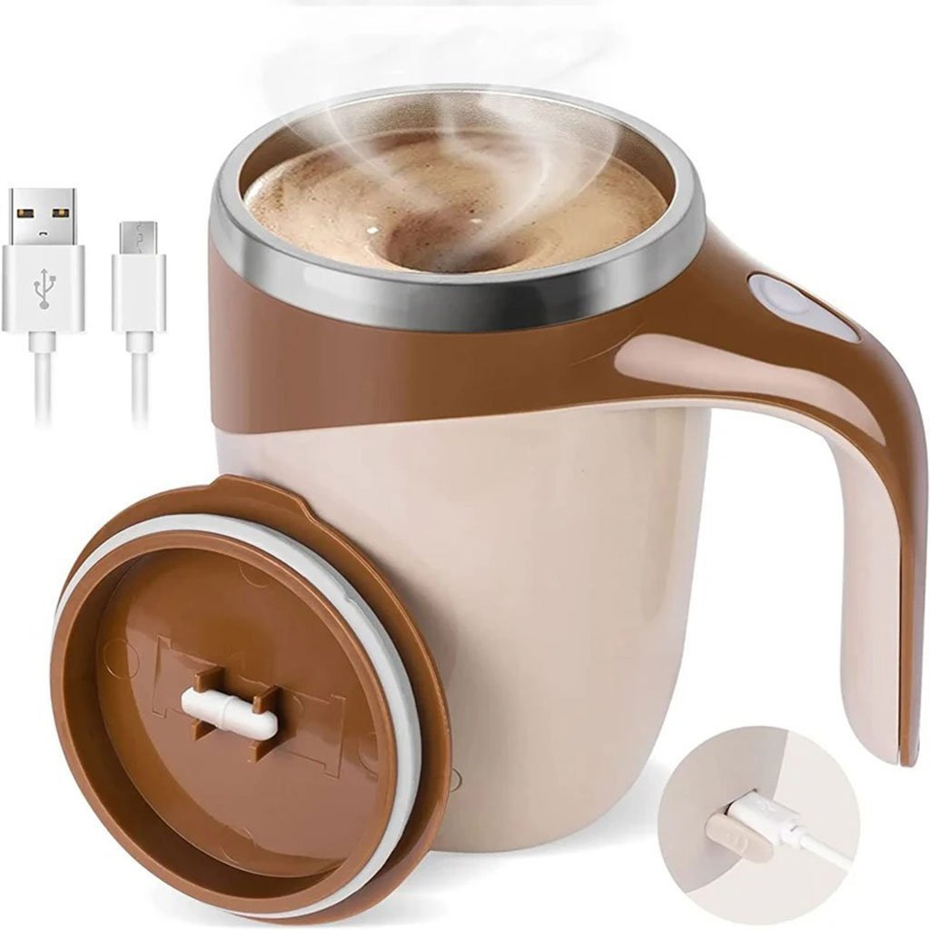 Tasse de mousseur de lait automatique multifonctionnelle à chargement USB - الصورة 5