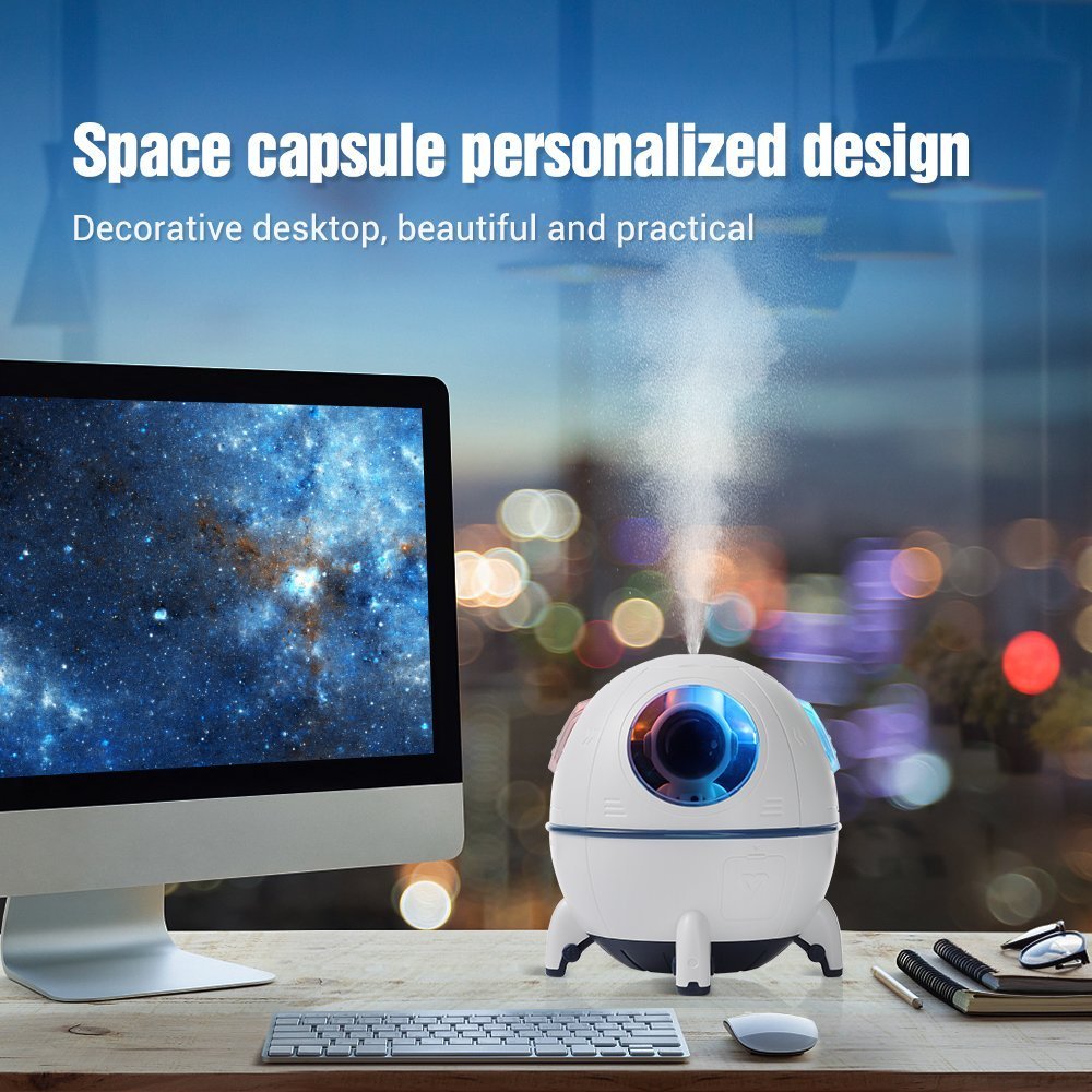 Humidificateur d'air électrique Spacecraft avec lumière LED - الصورة 6