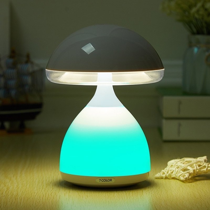 Lampe de chevet LED à capteur tactile Champignon à intensité variable RGB - الصورة 4