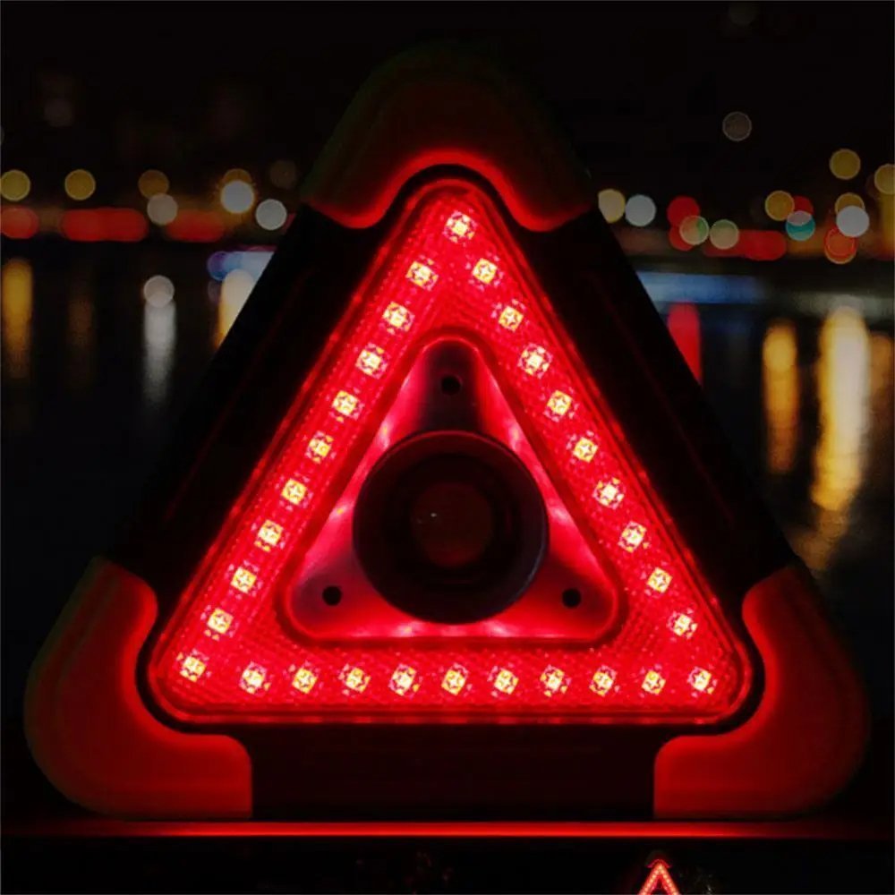 Triangle D'alerte Torche LED 10W Multifonctionnelle Chargé Avec L'énergie Solaire HB-6609 - الصورة 5