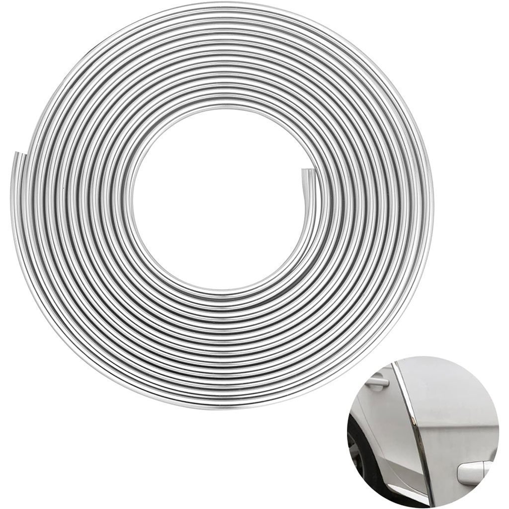 Bande de protection universelle en pour portières de voiture chromées 10m – شريط واقي لباب السيارة - الصورة 2
