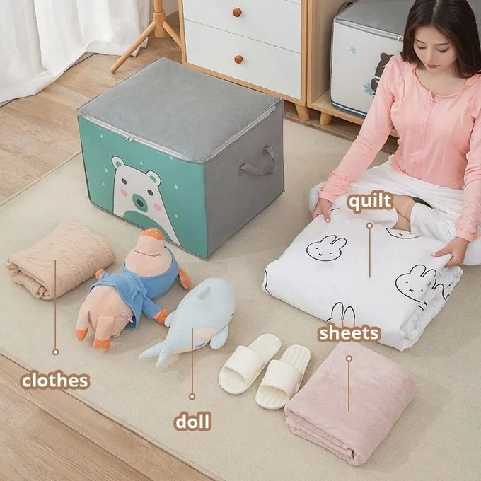Sac de rangement Pliable pour vêtements à motifs de dessins animés - الصورة 3