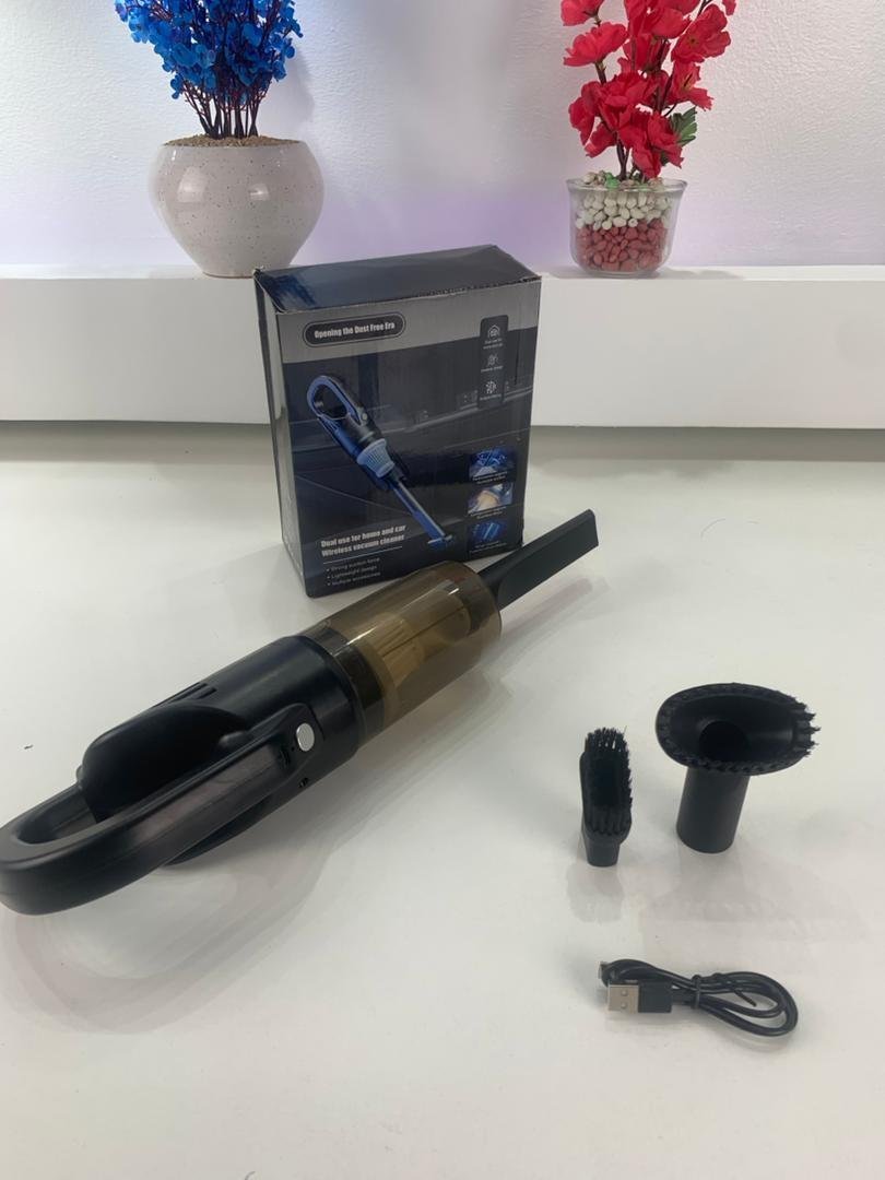 Aspirateur à main sans fil et rechargeable pour voiture avec forte aspiration - الصورة 2