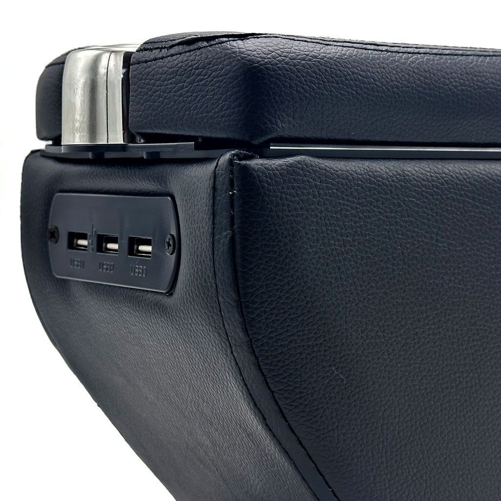 Organisateur de Console Centrale Voiture avec Accoudoir et Porte-Gobelet USB – منظم أغراض ومسند سيارة - الصورة 2