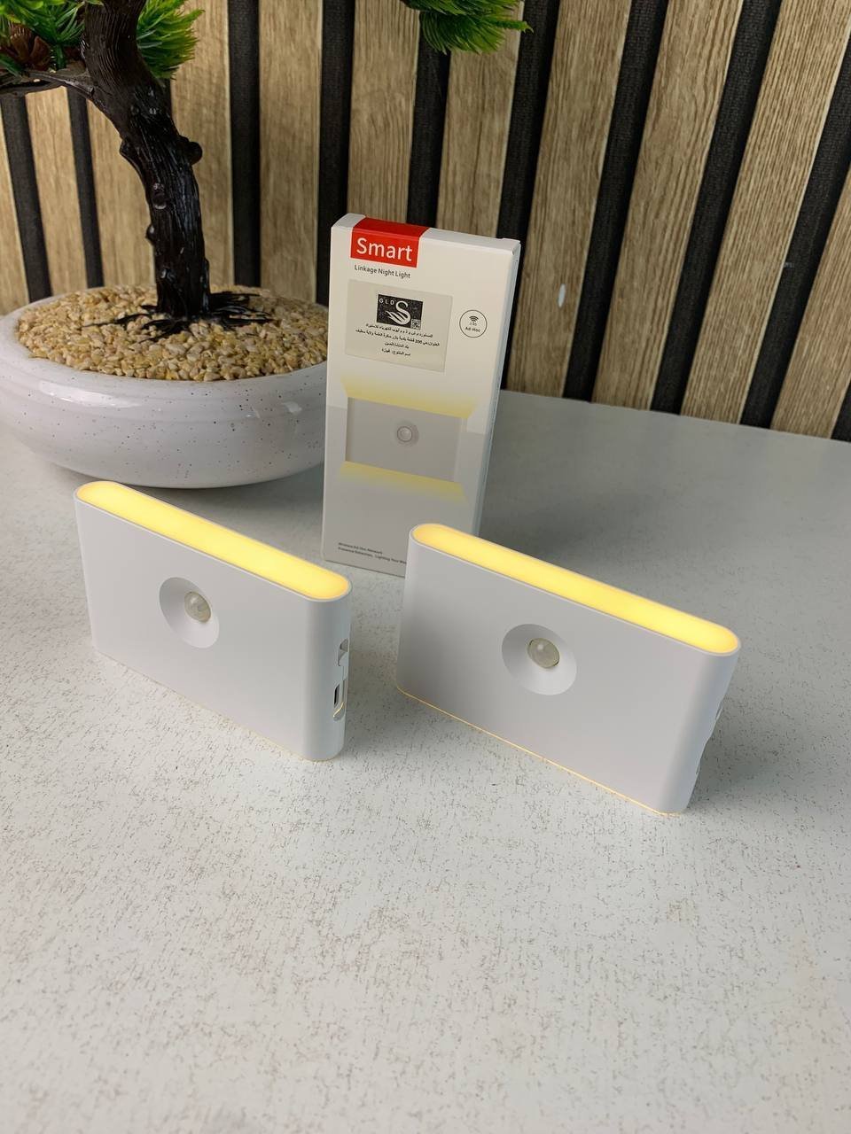 Smart Applique murale LED intelligente à détecteur de mouvement rechargeable 2Pcs - طقم مصباحين لإضاءة الممرات - الصورة 2