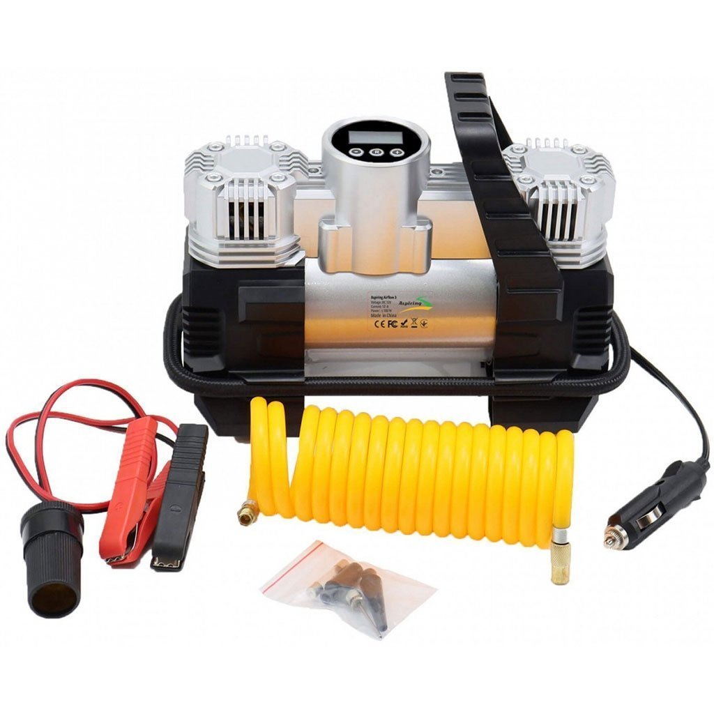 Compresseur de voiture à double piston écran LCD 180W 150psi BE0171 – جهاز ضغط العجلات للسياراة - الصورة 2