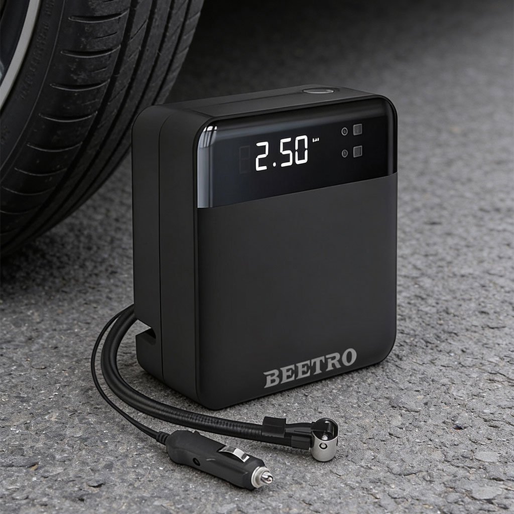 Compresseur de voiture écran LCD 100W 150psi BE0174 – جهاز ضغط العجلات للسياراة - الصورة 3