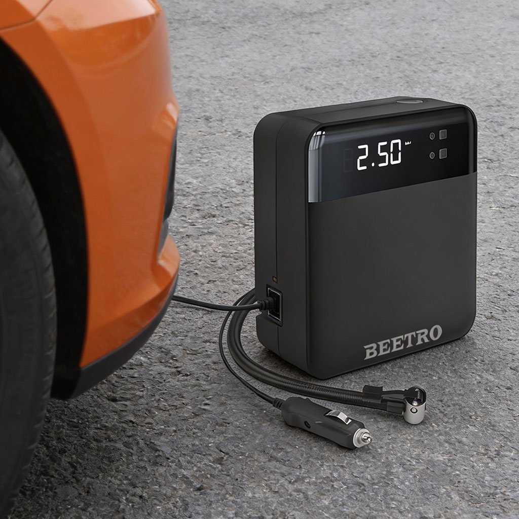 Compresseur de voiture écran LCD 100W 150psi BE0174 – جهاز ضغط العجلات للسياراة - الصورة 4