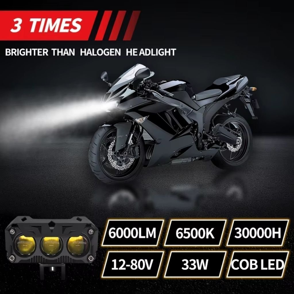 Projecteurs LED 200W pour Moto – مصابيح للدراجات النارية - الصورة 4