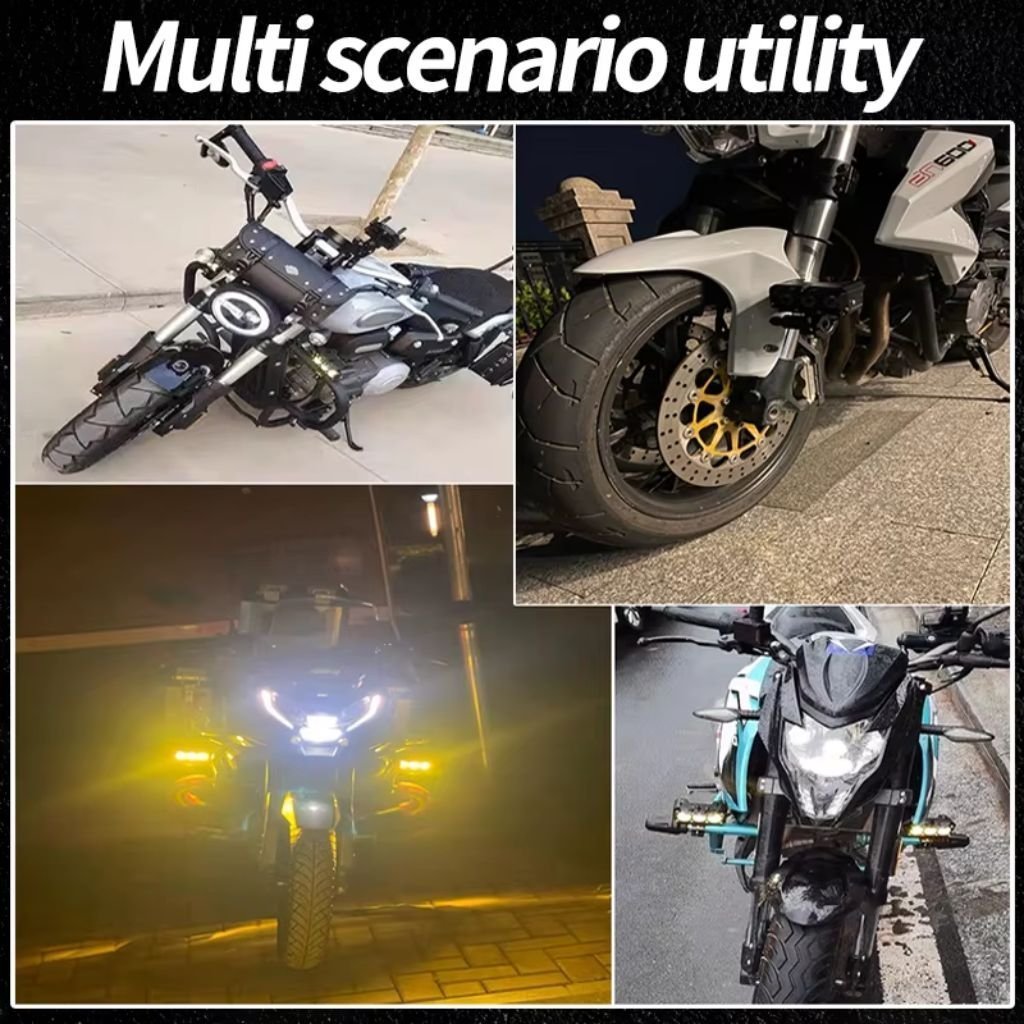 Projecteurs LED 200W pour Moto – مصابيح للدراجات النارية - الصورة 3