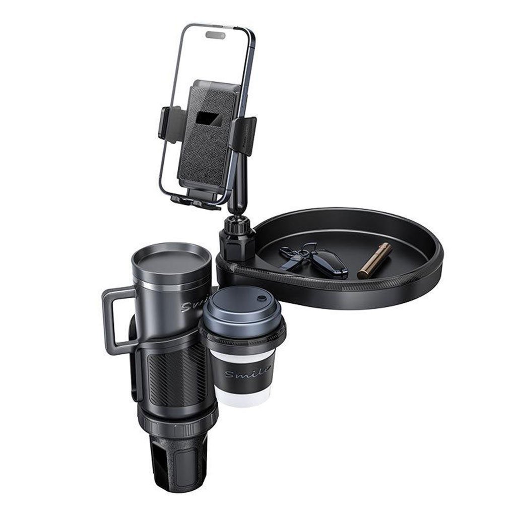 Plateau extensible 4 en 1 avec support de téléphone pour voiture – حامل أغراض ومشروبات في السيارة - الصورة 2