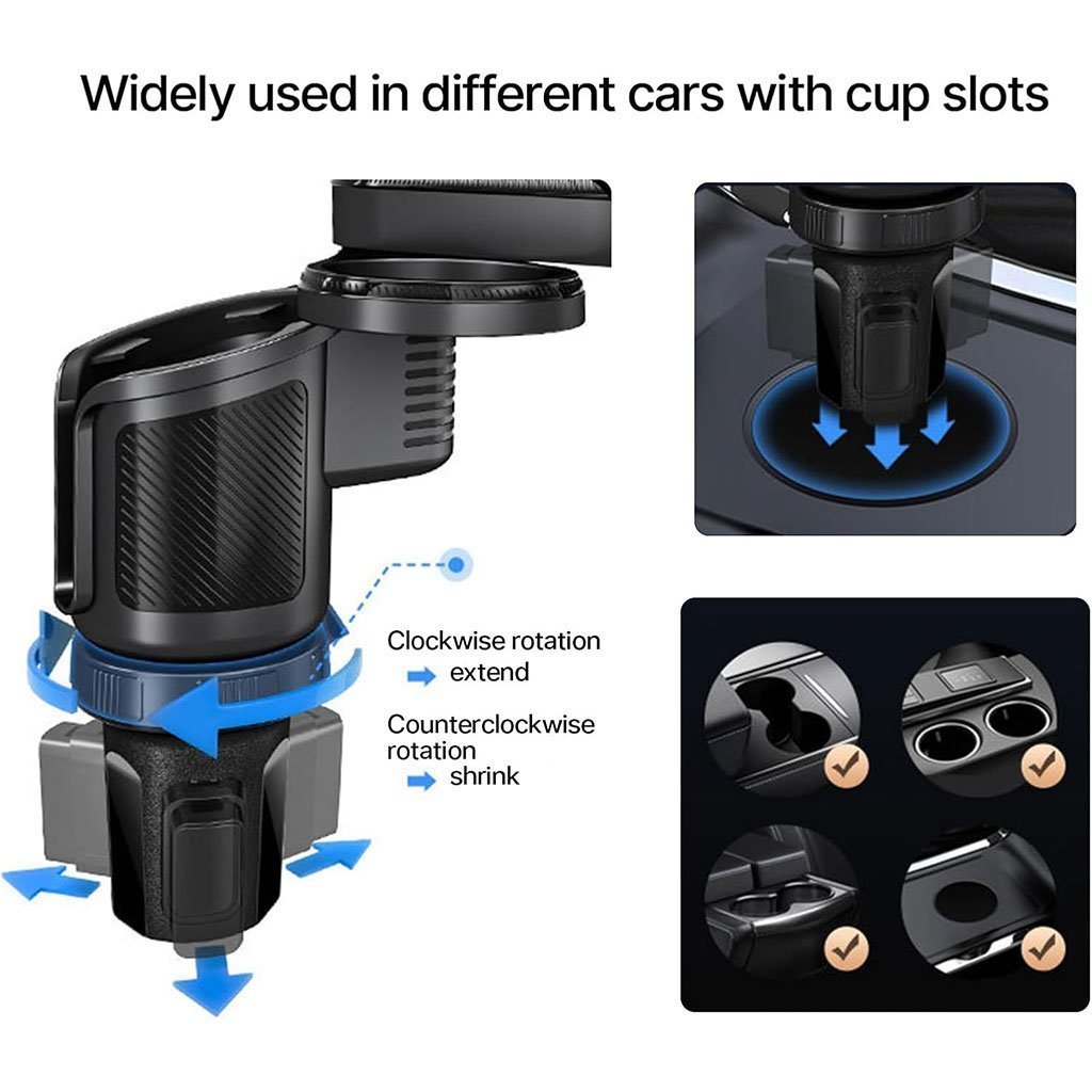 Plateau extensible 4 en 1 avec support de téléphone pour voiture – حامل أغراض ومشروبات في السيارة - الصورة 5