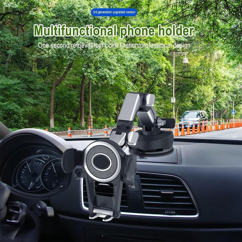Support Téléphone Voiture 360° Ventouse & Bras Réglable – حامل هاتف في السيارة - الصورة 3