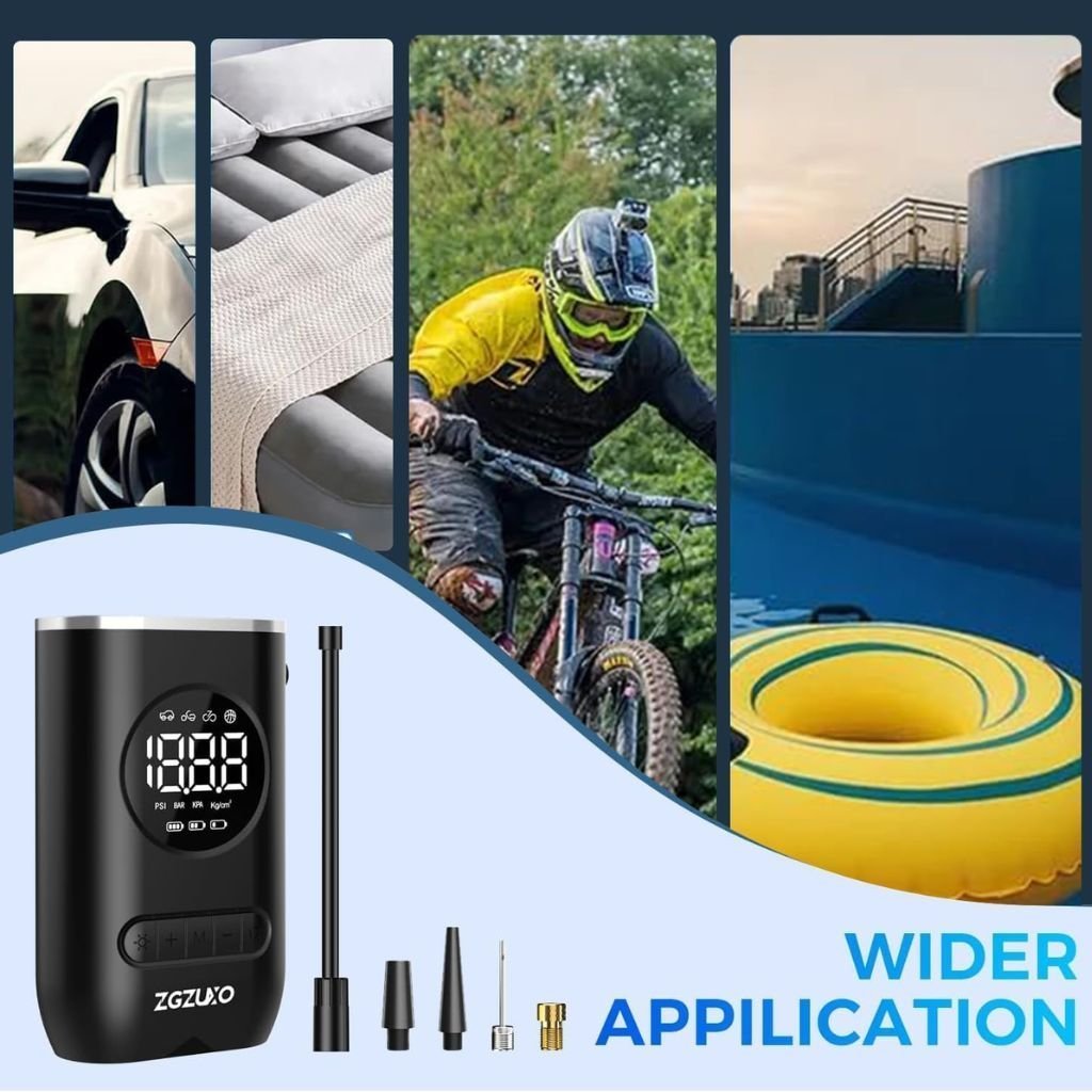 Compresseur d'Air Portable 150 PSI avec Lampe LED – منفاخ هواء محمول مع إضاءة - الصورة 6