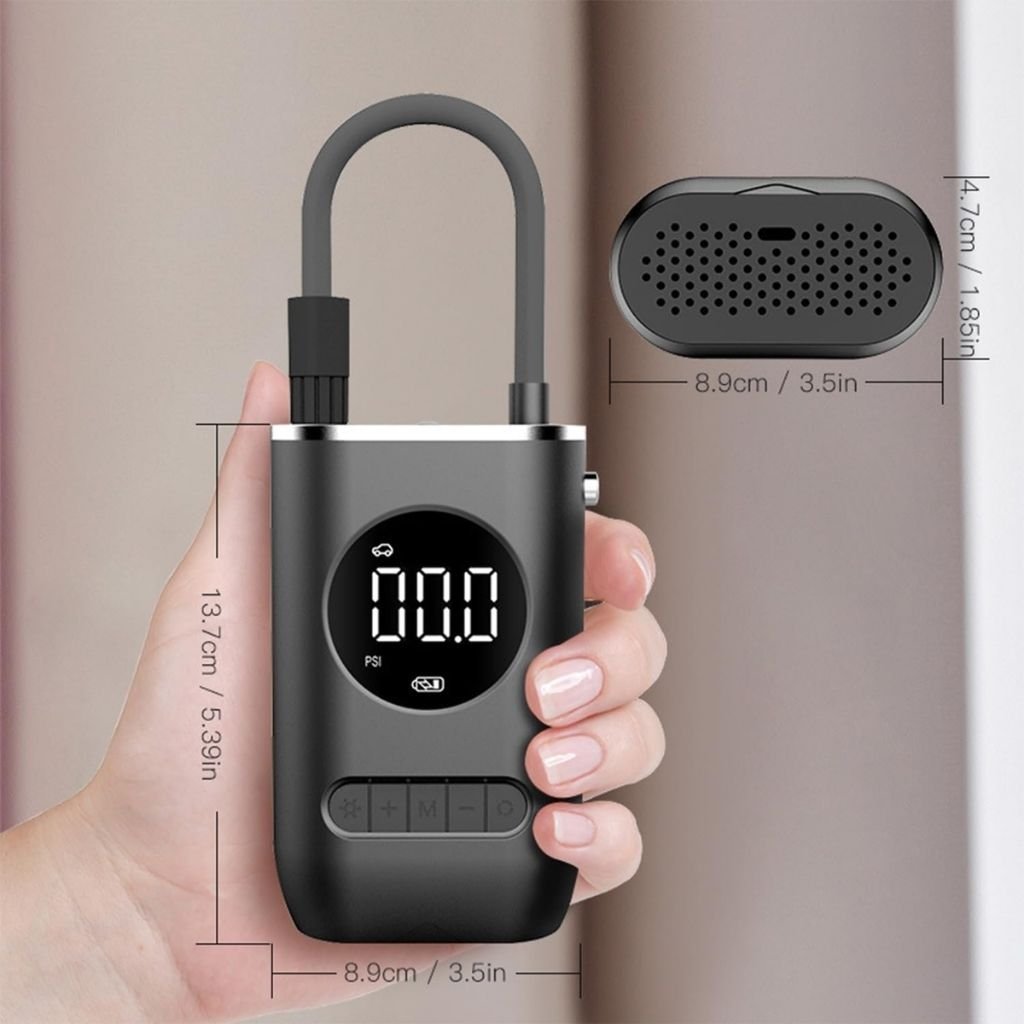 Compresseur d'Air Portable 150 PSI avec Lampe LED – منفاخ هواء محمول مع إضاءة - الصورة 2