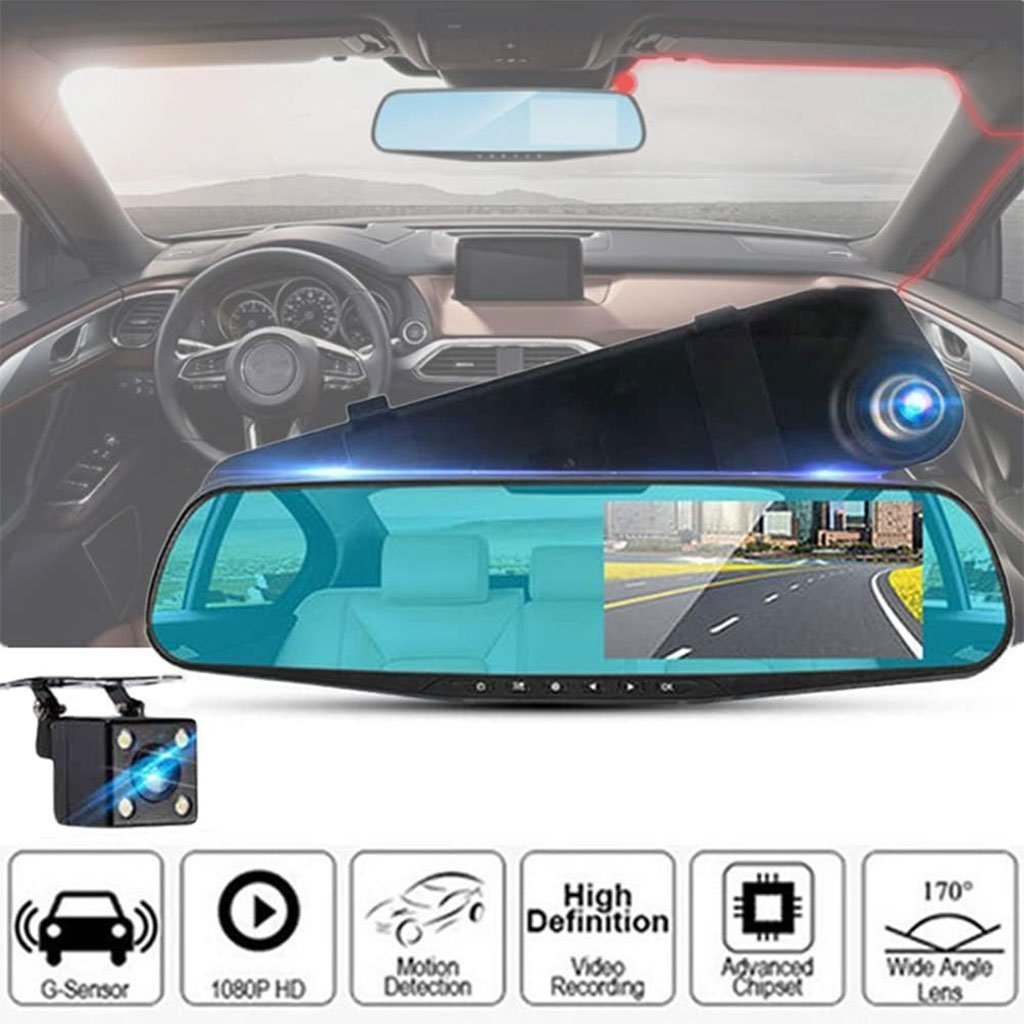 Rétroviseur et Caméra de voiture avant FHD 1080P 4.3P - الصورة 4