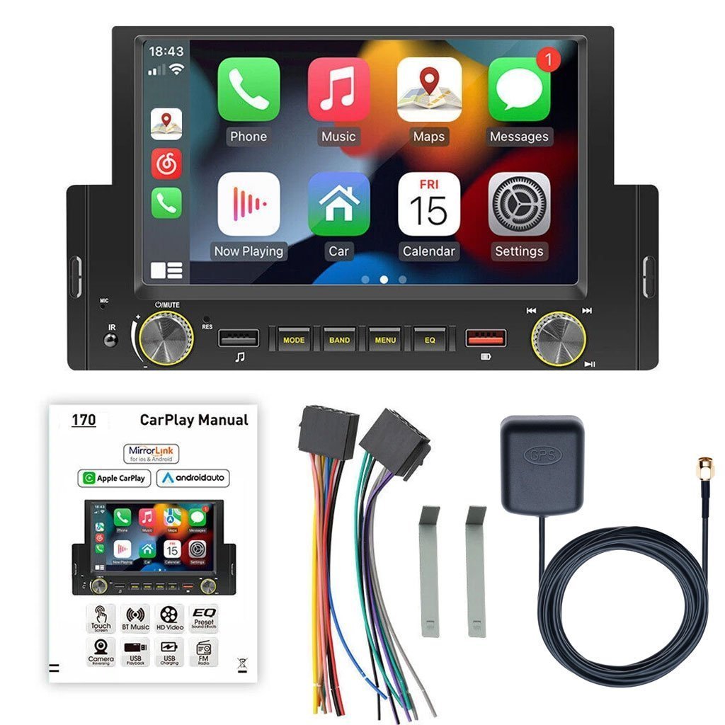 Autoradio à écran tactile avec Apple CarPlayer Android Auto et GPS Intégré – جهاز راديو للسيارة - الصورة 4