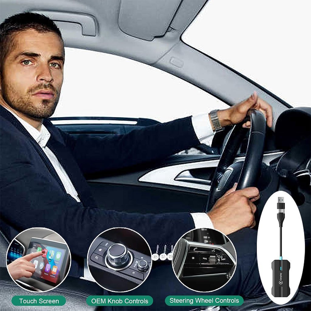 Adaptateur USB CarPlay Sans Fil pour Voitures - جهاز ميديا ذكي للسيارات - الصورة 2