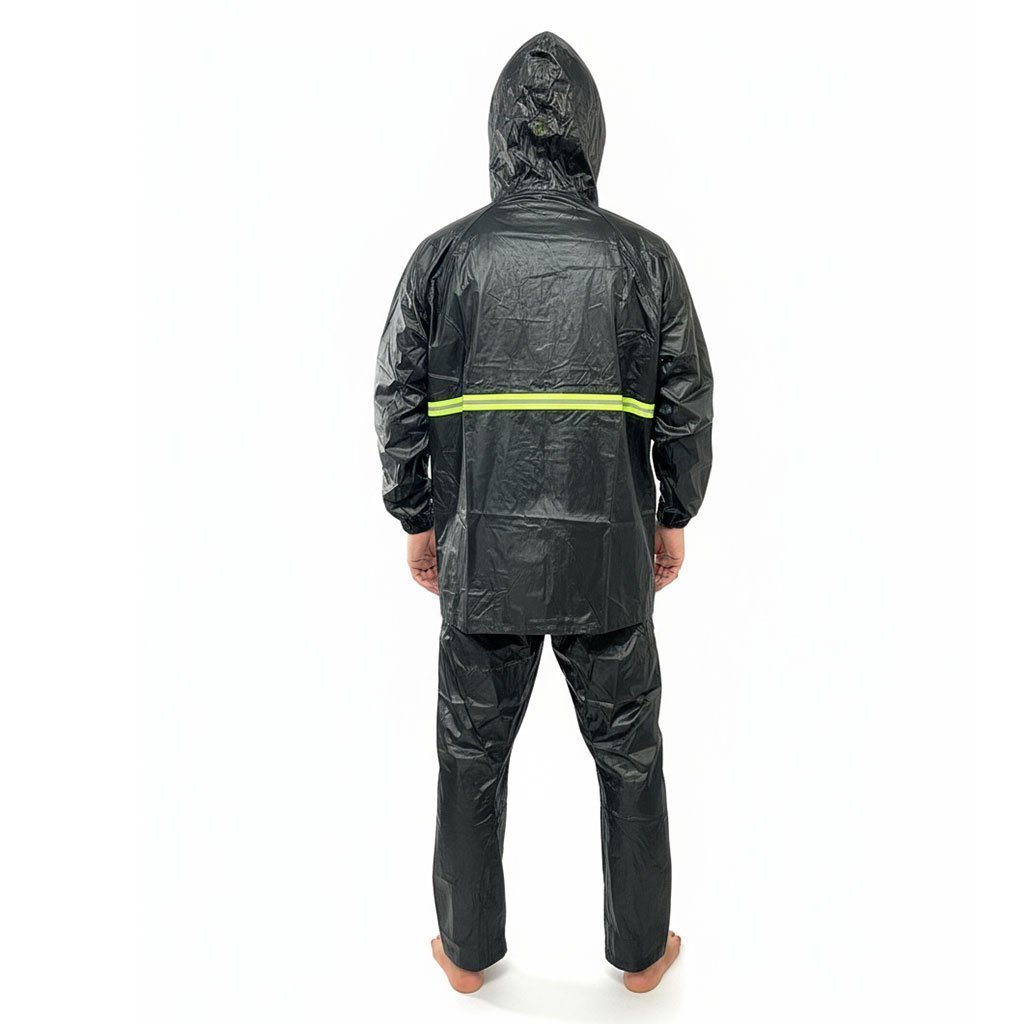 Pack Tenue De Pluie Imperméable Veste Et Pantalon avec Cagoule - الصورة 7
