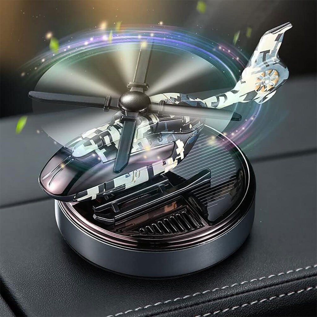 Diffuseur d’aromathérapie Solaire Décoration Style Avion Camouflage – موزع العطر في السيارة - الصورة 6
