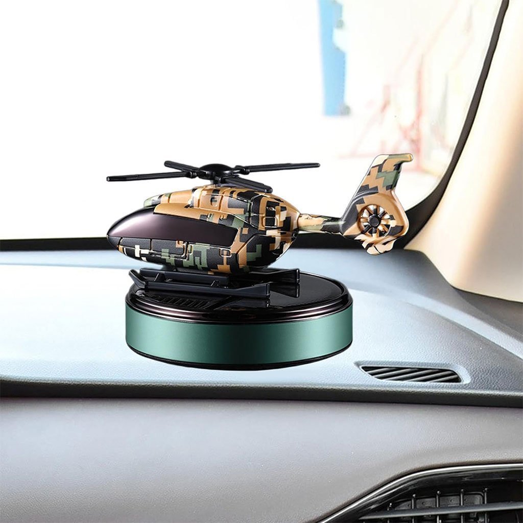 Diffuseur d’aromathérapie Solaire Décoration Style Avion Camouflage – موزع العطر في السيارة - الصورة 4