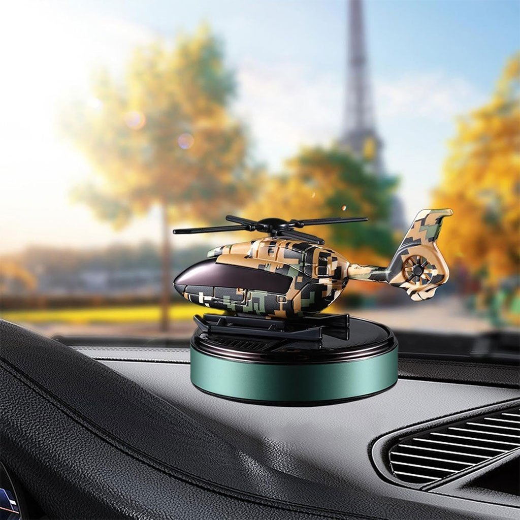 Diffuseur d’aromathérapie Solaire Décoration Style Avion Camouflage – موزع العطر في السيارة - الصورة 5