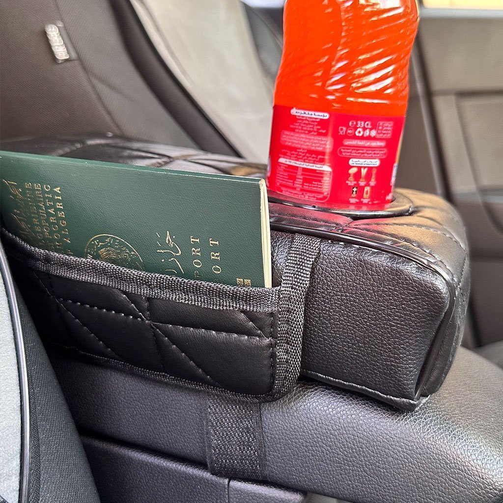 Coussin d’accoudoir de voiture avec porte-gobelet V2 – وسادة منظم الأغراض في السيارة - الصورة 5