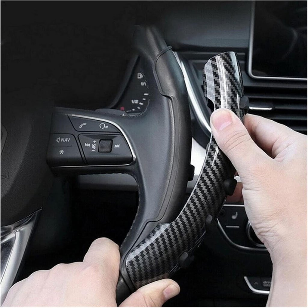 Couvre de volant antidérapantes en carbone perforé taille universelles – غطاء عجلة القيادة - الصورة 3