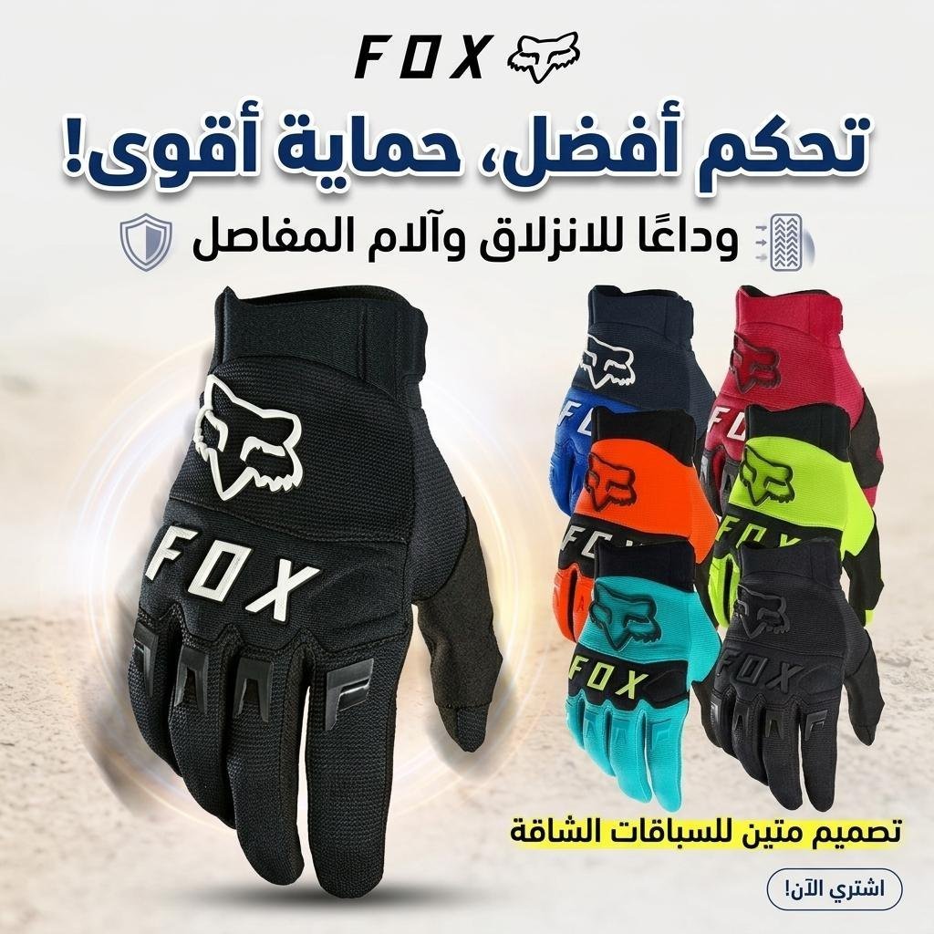 Gants Fox Racing pour motocross, tactiles – قفازات فوكس ريسينغ للدراجات النارية