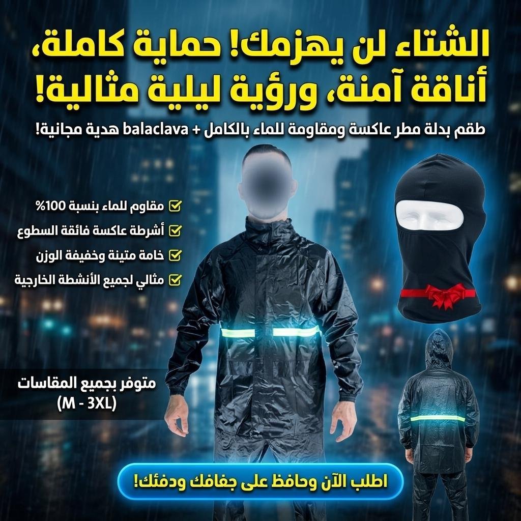 Pack Tenue De Pluie Imperméable Veste Et Pantalon avec Cagoule