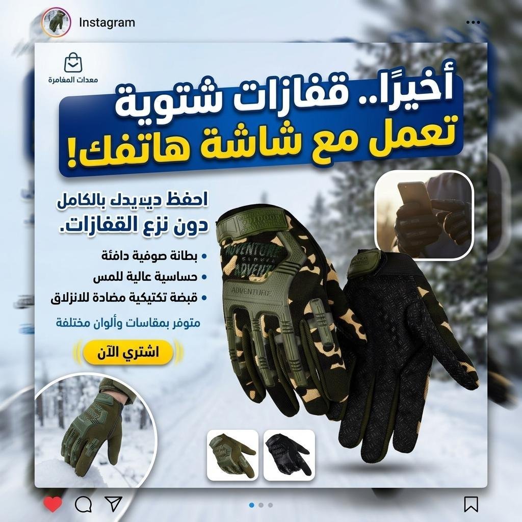 Gants Anti-dérapants pour moto avec conception d’amortissement – قفازات بخاصية اللمس وتصميم ممتص للصدمات