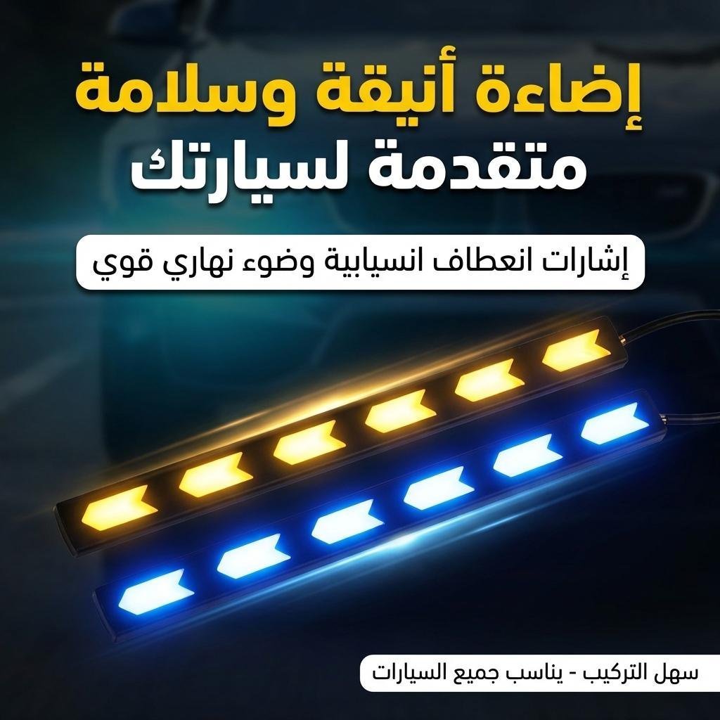 Lot de 2 feux de circulation à LED COB