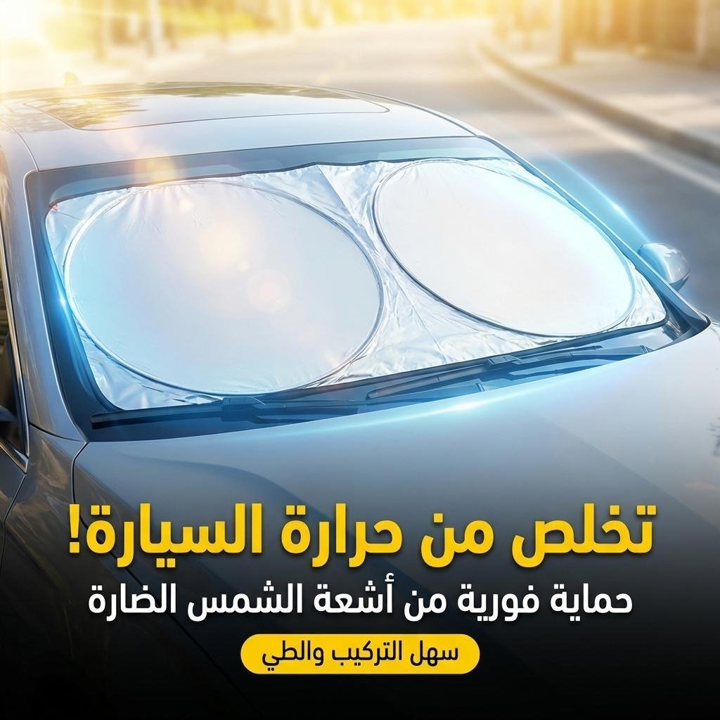 Pare-soleil de pare-brise avant et arrière de voiture protection solaire et UV - مظلة شمسية للسيارة