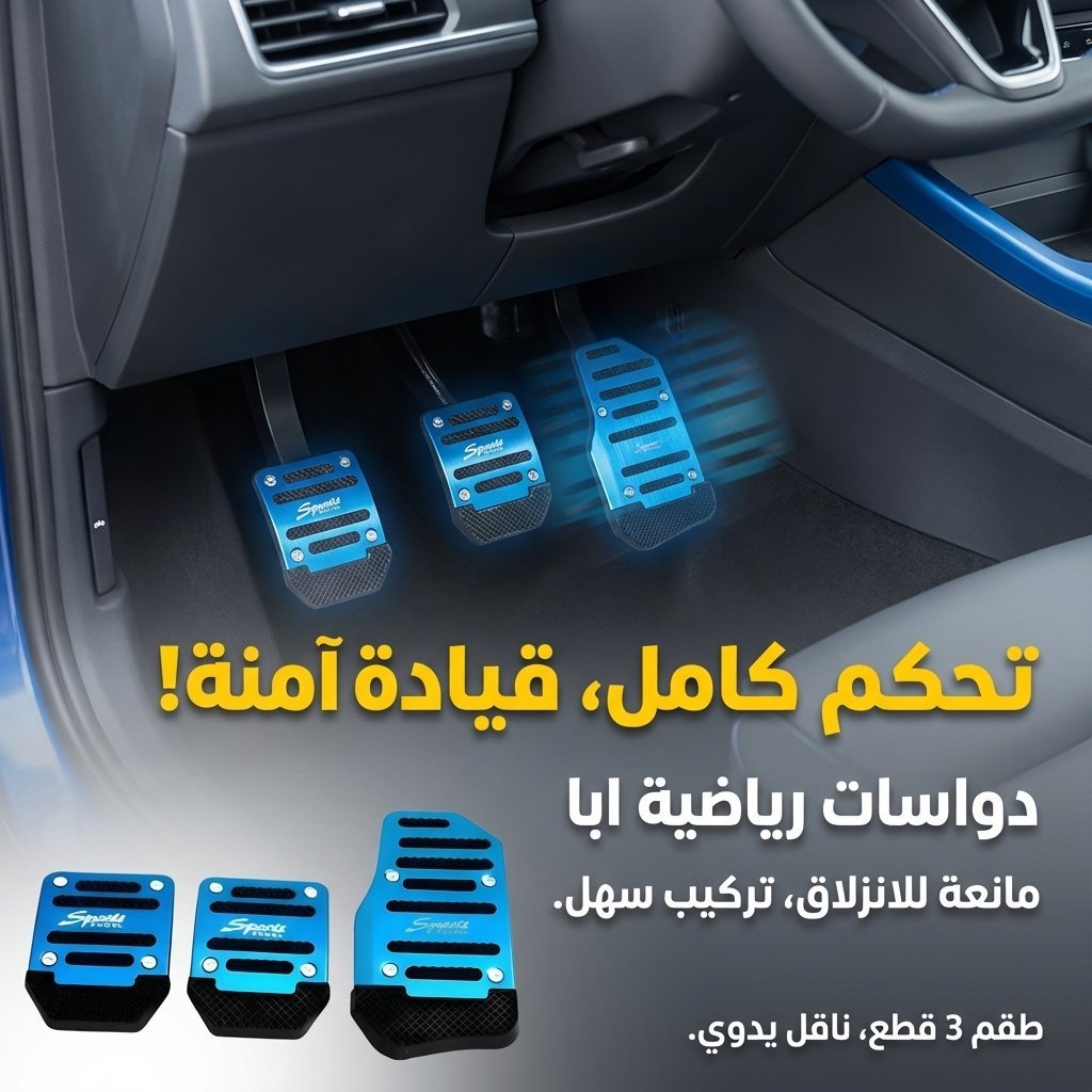 Accessoire Pédale Antidérapante – دواسات قدم السيارات مانع للانزلاق