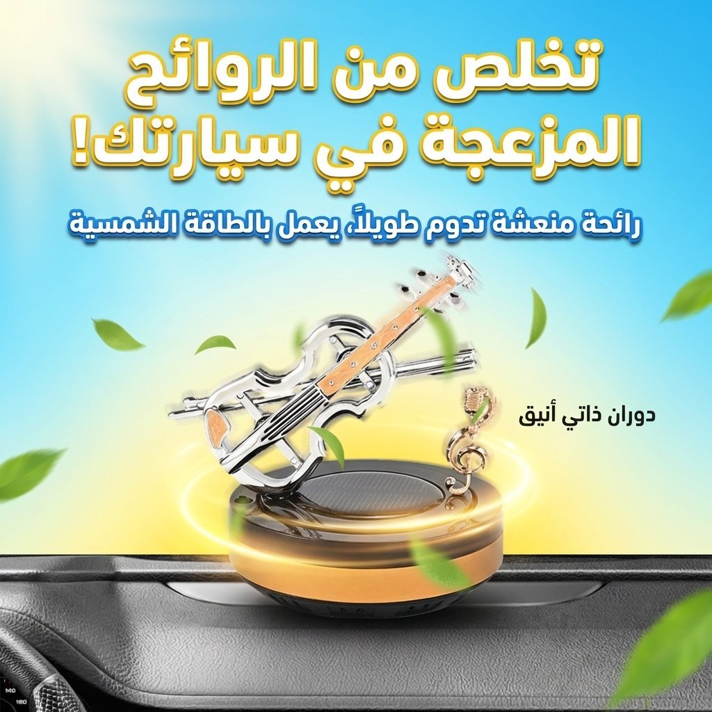Diffuseur de parfum pour voiture aspect violon rotatif – موزع العطر في السيارة