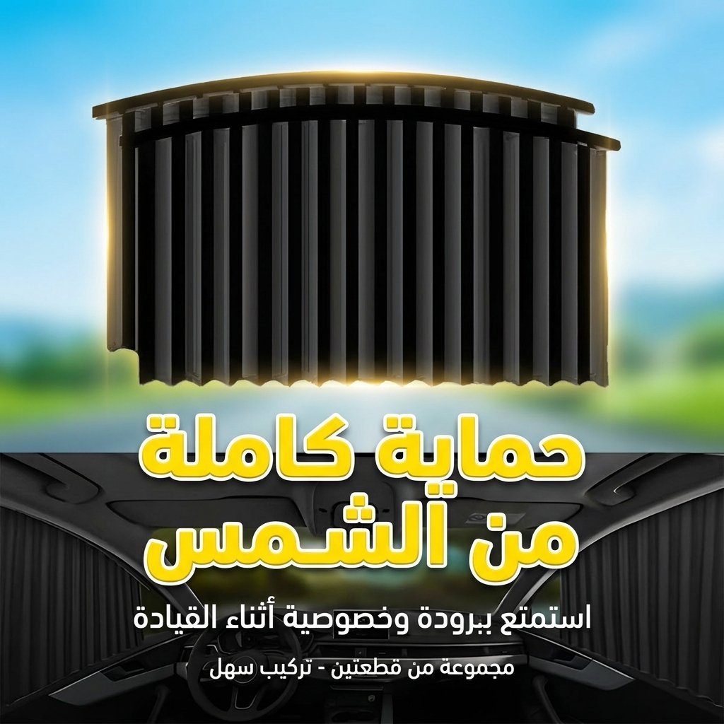 Rideaux Pare-Soleil Magnétiques pour Voiture 2PCS - ستائر السيارة المغناطيسية الواقية من الشمس
