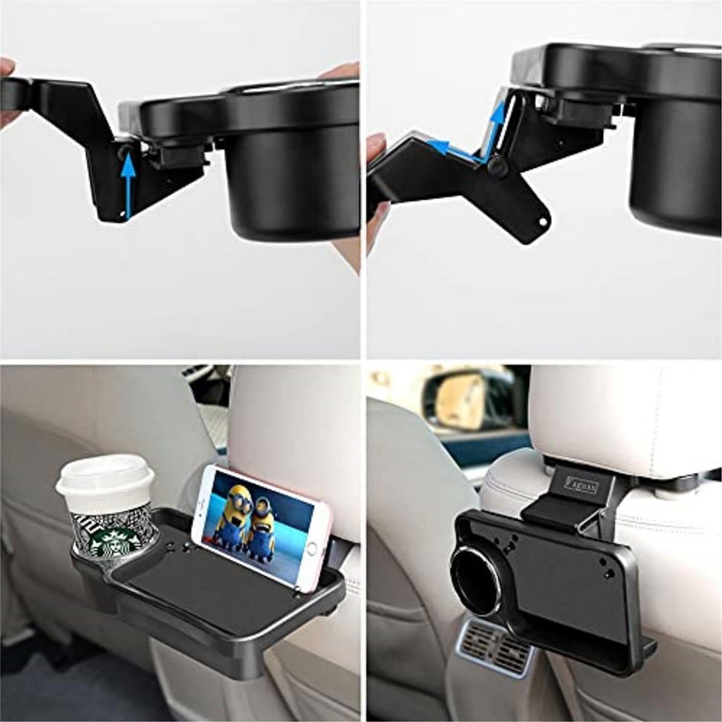 Porte-gobelet pliable pour siège auto arrière – حامل مشروبات للمقعد الخلفي - الصورة 6