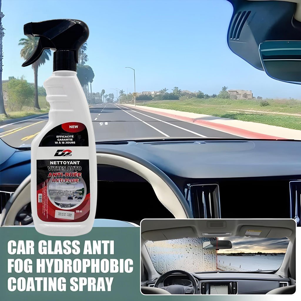 Nettoyant 3en1 anti pluie et anti buée pour pare brise et vitre 500ml D2 pro - الصورة 2