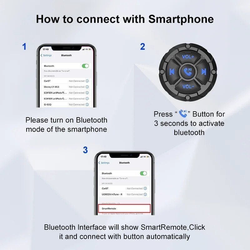 Télécommande Sans Fil pour Contrôler l’audio et les appels – يد تحكم لاسلكية للتحكم بالصوت والمكالمات - الصورة 6