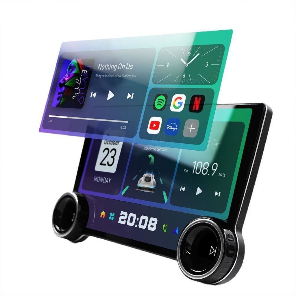 Diamond 2K Écran de voiture Android de 10,1 pouces compatible Apple CarPlay Android Auto – شاشة ذكية للسيارة - الصورة 4