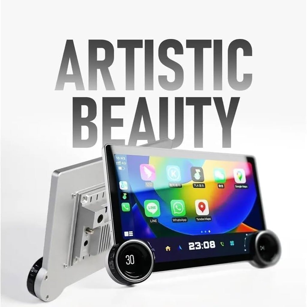 Diamond 2K Écran de voiture Android de 10,1 pouces compatible Apple CarPlay Android Auto – شاشة ذكية للسيارة - الصورة 5